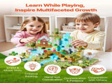 Magnetic Blocks, 150 PCS Forest Castle Set, Magnetic Building Cubes for Kids, STEM Montessori V952-CLKGNBSLCB15HUVOP001V0