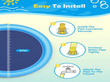 Splash Pad for Dogs & Kids - Anti-Slip Dog Pool for Large Dogs, 0.58 mm Thickened Durable Outdoor V1188-CYX-LHJ-2444