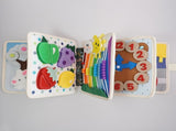 DIY Felt Learning Book 3D Interactive Book Activity Story Book Classroom - hedgehog - Size 3D V1102-DSZ-XXX-NNN-HED-3D