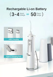 L8 Cordless Water Flosser Rechargeable Portable Oral Irrigator, IPX7 Waterproof, 4 Modes with DIY V1232-XYQ-L8-002