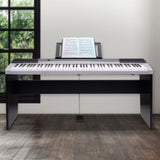 Karrera 88 Keys Electronic Keyboard Piano with Stand Silver EKB-CHJ-88-SL