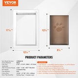 VEVOR Pet Door, 31.2 x 43.5 cm Metal Frame with Lock and 3-Flap System, Weatherproof Doggy Door, V952-QSCWMMMTZ3P0M9RKUV0