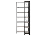 Artiss 6 Tiers Bookshelf Corner Shelf Bookcase Display Shelves Oak MET-BSHELF-LS-WD