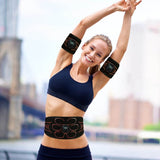 Workout Belt, Abdominal Muscle Fitness Trainer Belt, Adjustable Comfortable Fit, Suitable For Home V1369-AZ3-W-09763