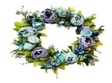 Christmas Wreath Handcraft Peony Wreath Artificial Spring Garland Wreath for Door Wall Wedding Party V1294-YM0523-220225XU01-2