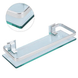 Space Aluminum Shelf Tempered Thickened Glass Bathroom Toilet Glass Storage Organizer Rack V1294-YM0721-3112210032111
