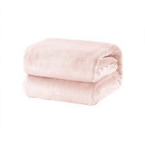 Super Soft Micro Flannel Plush Blanket Single 150 x 220 cm Blush V442-STT-BLANKET-25MICROFLANNELPLUSH-BLUSH-SB