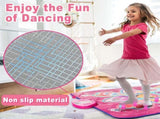 Purple Wireless Kids Electronic Princess Dance Mat & Music Playmat - 7 Modes Foot Game Pad V888-ELOSUNG39909