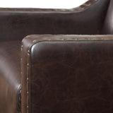 Coogee Bonded Leather Armchair & Ottoman in Brown V1041-JSF-5007CBROWN