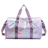 Womens Sports Gym Duffle Bag With Shoe Compartment And Wet Dry Pocket, Polyester Travel Weekend Bag V1237-ZY-807-134