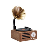Vintage Gramophone Bluetooth Speaker - Retro Wireless Music Player with Classic Design V888-ELOSUNG33148