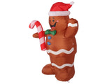 4.92ft Christmas Inflatable Gingerbread Man Cute Rapid Inflation Blow Up Gingerbread Man for Garden V1294-YM0901-3115230113512