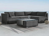 Outdoor Modular Lounge Sofa Bondi -Grey V264-OTF-507S-LGR