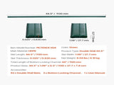 Bottom Locking Privacy Slats, Double-Wall Vertical Bottom-Locking Slats for Chain-Link Fence, V952-SBYSBTSBPE4F2D64PV0