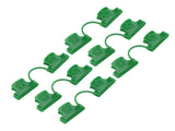50Pcs Greenhouse Clamp PE Plastic 2 Head Plant Film Clamp Soil Sheet Clip for Horticulture 16mm / V1294-YM0706-3111230226813