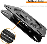 2 Pack 360 Degree Boat Seat Swivel Bases, Heavy Duty Flat Marine Pedestal Mount Replacements for V1189-LC-AMZ-00154
