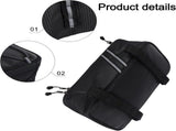 8L Bike Trunk Bag, Water-Resistant PU Bicycle Rear Rack Bag with Reflective Straps for E-bike V1237-ZY-924-209