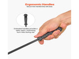 Fireplace Tool Set, 4 PCS Fire Tool Set and Holder with Three-Prong Stand, Ash Shovel, Brush, Fire V952-BLGJTJ4JTSZGOB6QI001V0