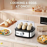 400W Compact 6-Egg Electric Cooker, Easy-Peel Design V1263-JX-4958