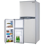 GECKO 125L Portable Fridge Freezer Camping Motorhome Caravan Upright Fridges 12V/24V/240V, Silver V219-CAPFFRGEKA13S