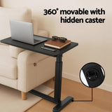 Artiss Laptop Desk Height Adjustable Mobile Workstation Computer Desks 70CM LA-DESK-B-70-BK