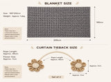 Grey Luxury Bubble Fleece Throw Blanket 180x200cm Sofa Couch Bed Blanket with FREE Pair of Flower V888-ELOSUNG54154