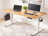 Artiss Standing Desk Electric Adjustable Ergonomic Office Table 100cm Oak HASD-ET156E-100-WHWD