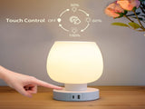 Touch Bedside Table Lamp - Modern Small Lamp for Bedroom Living Room Nightstand, Desk lamp Warm LED V1369-AZ3-W-26315