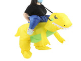 Yellow Dinosaur Inflatable Costume Half Body Model Weird Dinosaur Shape Inflatable Costume Middle V1294-YM0703-3115230046312