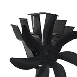 Eco-Friendly Heat Powered Fireplace Blower with Enhanced Blade Design, Fireplace Circulating hot V1192-AZ-W-10608