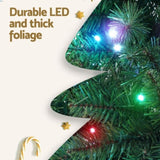 Jingle Jollys Christmas Tree 1.8m RGB Remote LED Tree Party Decoration 890 Tips XM-TR-FULL-6FT-PE-RGB