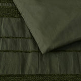 Bianca Avery Forest Chenille Striped Quilt Cover Set Queen V442-BCA-QUILTCS-AVERY-FOREST-QS