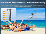 Carbon Fiber Selfie Stick For Action Cameras - 1 / 4 Screw PRL-46623060DBT