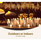 20M Christmas Lights Icicle Light 800 LED Warm White Decor Jingle Jollys XMAS-LED-800-IC-WW