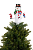 Christmas Tree Topper Snowman w/ Projected Images Lights Snow & Music 112_BLU006