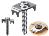 Fence Staples, 304 Stainless Steel Fence Nails for Softwood, Reusable Wire Fence Staples Screws for V1192-AZ-W-1045