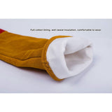 23.6 Inch Long Sleeves Leather Welding Gloves for Men, Heat Resistant Barbecue Stove Fire Gloves, V1369-AZ3-W-18936