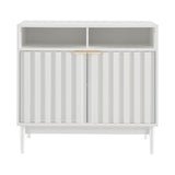 Sarantino Eleni 2-Door Sideboard - White TBL-751-00-WHT