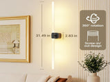 Black Battery Operated Wall Sconce Set of 2, Rechargeable Wireless Wall Lights with Remote and V1171-CB-BOM001619