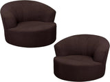 1 Pack Swivel Barrel Chair Slipcover, Stretch Soft Washable Furniture Protector for Round Club V1189-LC-RY-00230