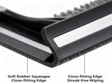 2-in-1 Window Squeegee Cleaning Kit with 10-Section Extension Pole, Rotating Head and 2 Scrubbers V1189-LC-AMZ-00175