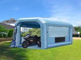 Inflatable Paint Booth, 13.1 x 9.8 x 9 ft Inflatable Spray Booth, with 750W Powerful Blower and Air V952-C13109FT3750WIIEBV3