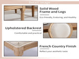 AADEN 4x Linen Dining Chairs with Solid Wood Legs- Beige V226-SW1845BG-2