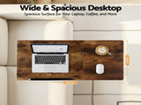 Artiss 3 Tier Adjustable Laptop Desk Tiltable Mobile Side Table Wheels LA-DESK-C-60-2T-WA