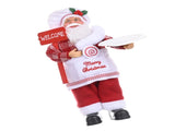 Santa Decoration Cute Image Santa Figurines Doll Toy Holiday Style Tabletop Santa Ornament for Party V1294-YM0901-3115240088513