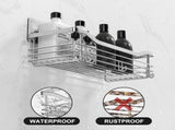 Shower Rack 2-Tier Wall Shower Rack Bathroom Rack Storage No Drilling Required Shower Rack V1188-MS101-01191-1