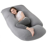 CARLA HOME U Shaped Pregnancy Pillow for Full Body Support Grey - Polyester - Full Body Pillow V178-36502