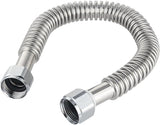 (Pack of 2) 24-inch 1" FIP X 1" FIP Flexible Stainless Steel Corrugated Hose Connector for Water V1258-DP02-C-2398