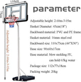 Portable Basketball Hoop Stand 3.05m V957-SDBABASN3177S
