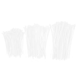 300PCS Cable Ties Multi Size Long Zip Ties for Home Office Garden Fastener SuppliesWhite V1294-YM0718-3117200193712